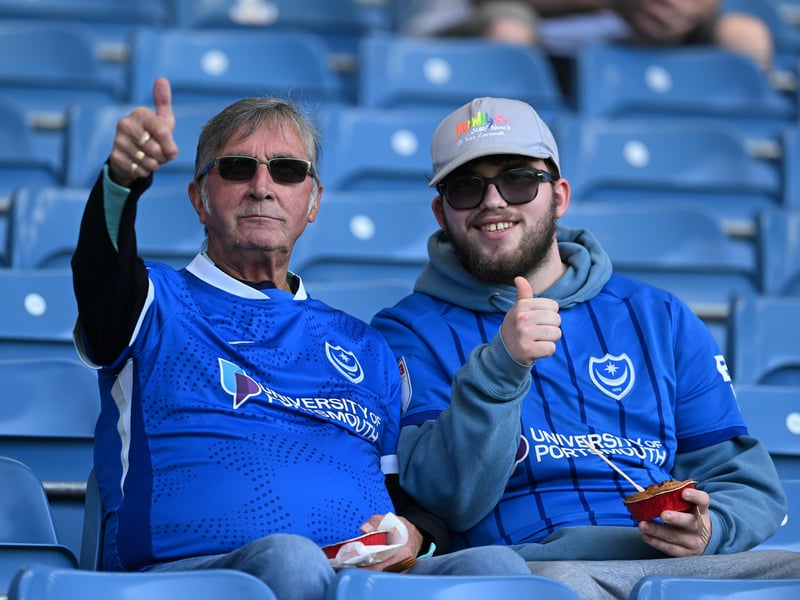 Brilliant photos of Pompey faithful celebrating the season finale against Birmingham City at Fratton Park.