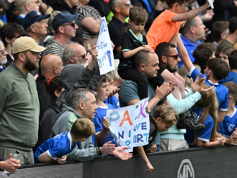Brilliant photos of Pompey faithful celebrating the season finale against Birmingham City at Fratton Park.