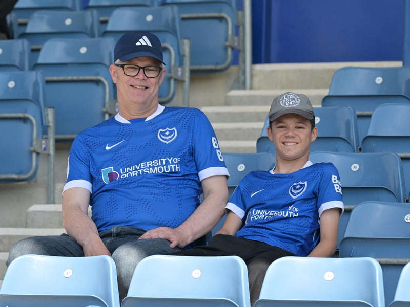 Brilliant photos of Pompey faithful celebrating the season finale against Birmingham City at Fratton Park.