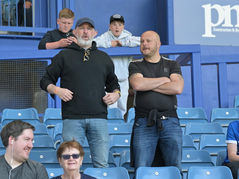Brilliant photos of Pompey faithful celebrating the season finale against Birmingham City at Fratton Park.
