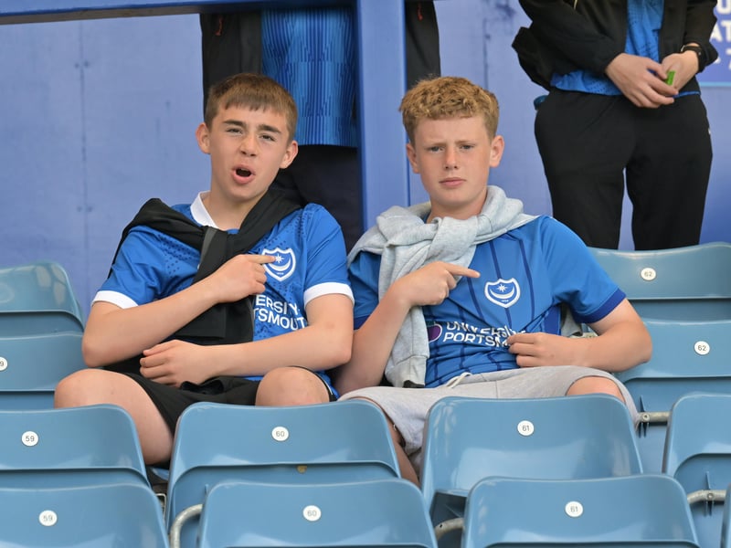 Brilliant photos of Pompey faithful celebrating the season finale against Birmingham City at Fratton Park.