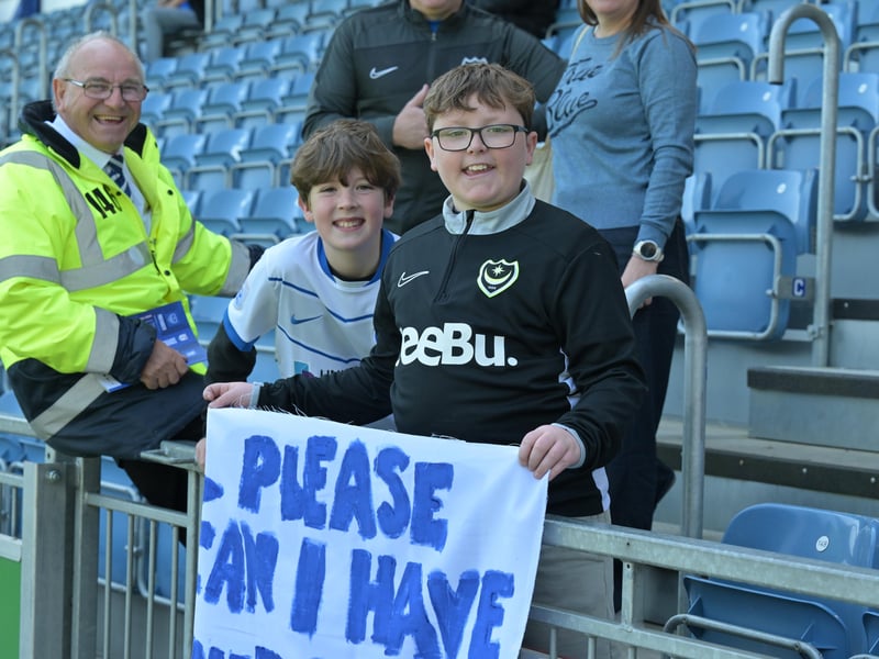 Brilliant photos of Pompey faithful celebrating the season finale against Birmingham City at Fratton Park.
