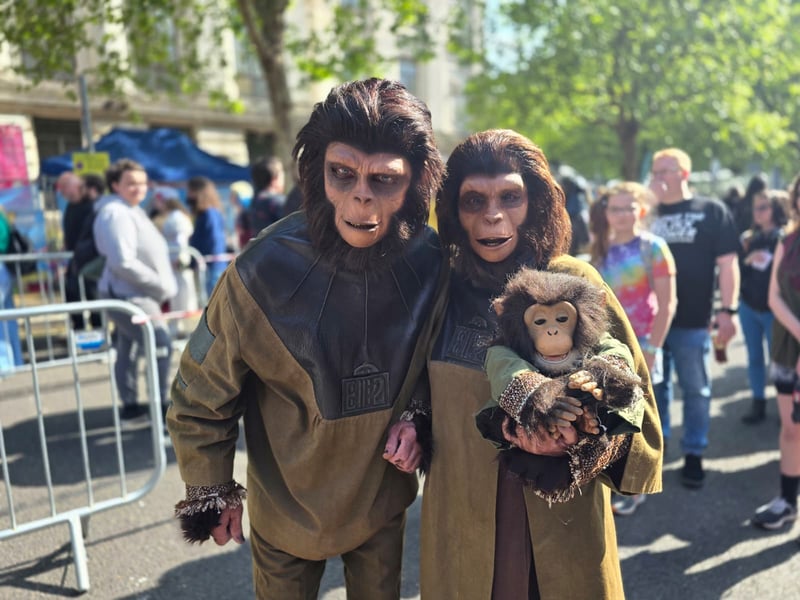 Huge crowds have flocked to Portsmouth Guildhall for Comic Con 2026.

Pictured: Danny and Janice as Planet of the Apes

Picture: Habibur Rahman 