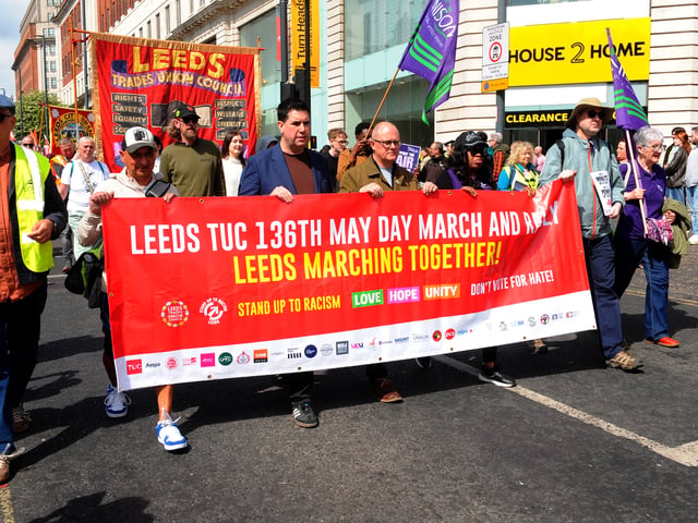 It was organised by Leeds TUC with Stand Up To Racism Leeds