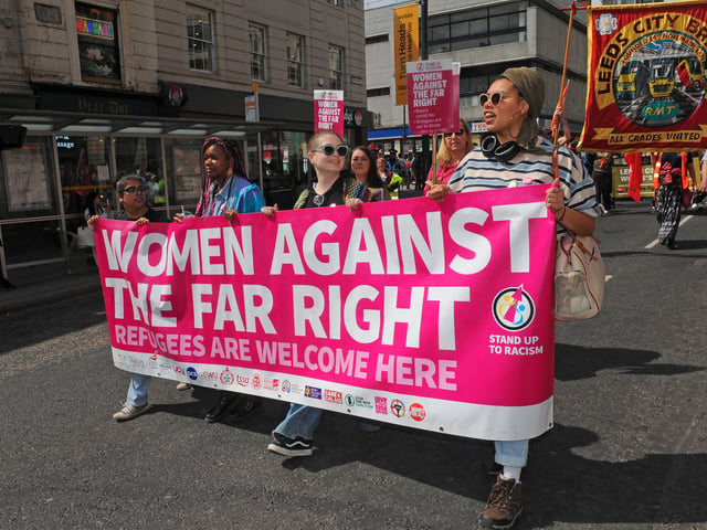 The march in Leeds took place on Saturday (May 2)