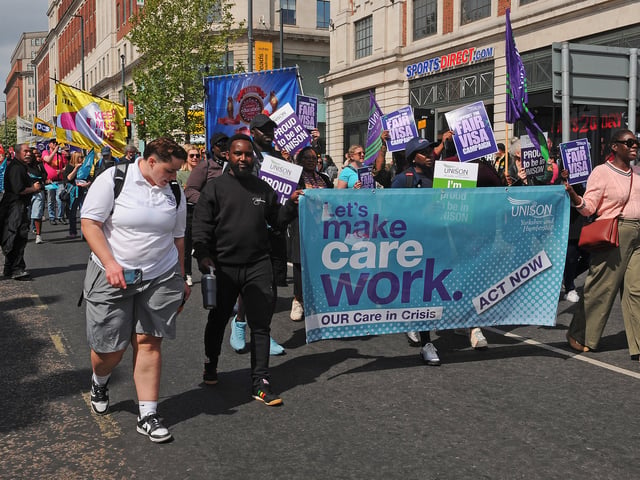 The day sees trade unions around the world hold marches, rallies and events