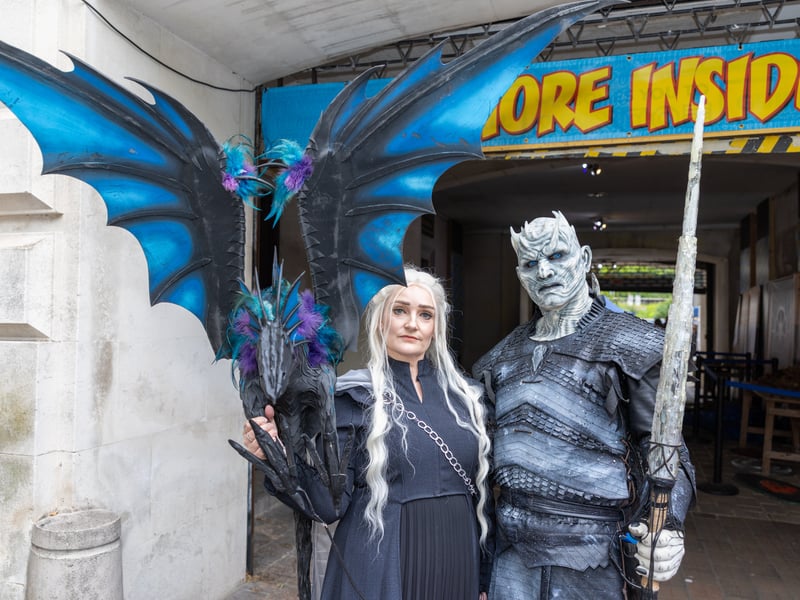 Huge crowds have flocked to Portsmouth Guildhall for Comic Con 2026. 

Pictured: Sarah with Ashley "Game of Thrones" from Isle of Wight

Picture: Marcin Jedrysiak