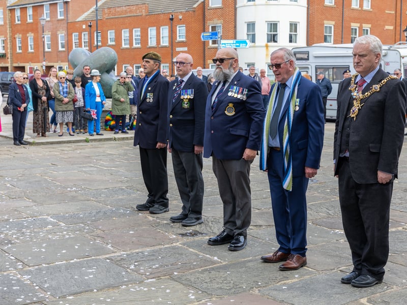 Pictured:  HMS Sheffield Memorial Service Picture:Marcin Jedrysiak