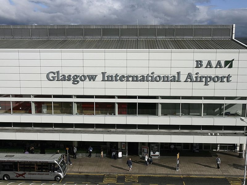Glasgow Airport is the joint fifth best British airport when it comes to punctuality. The Scottish airport has an average flight delay of 12 minutes and six seconds.