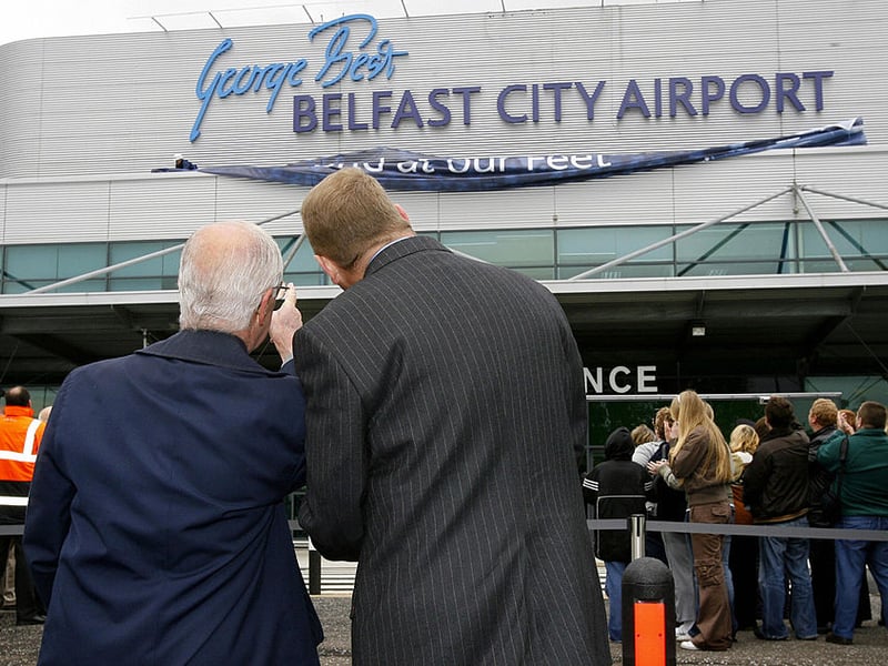 Belfast City Airport also has an average flight delay of 12 minutes and six seconds.