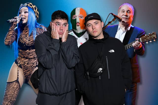 Doja Cat, Kneecap, and Paul Simon are among the stars with concerts lined up for Glasgow in May 2026.