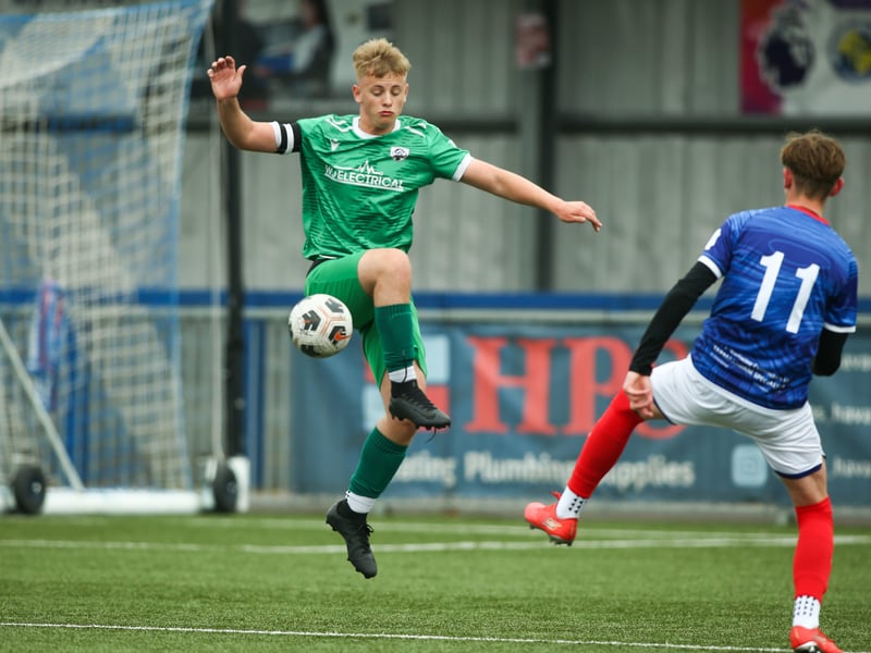 Action from Titchfield Youth v Portsville Park Rockets in the under-14 Memorial Challenge Cup Final at Westleigh Park
