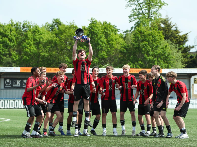 Fareham Town Creeksiders were crowned winners of the under-15 Vernon Stokes Challenge Cup