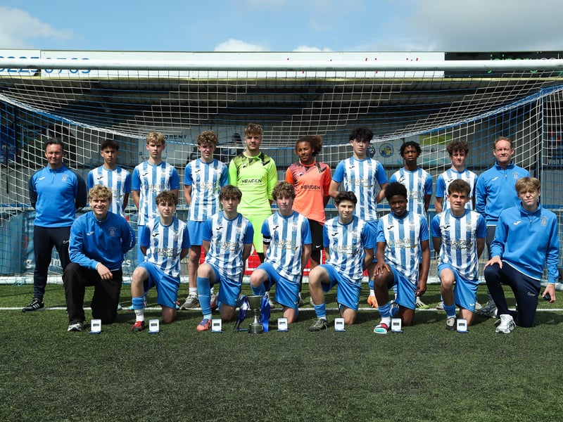 The United Services Portsmouth Royals side that lost to Fareham Town Creeksiders in the under-15 final
