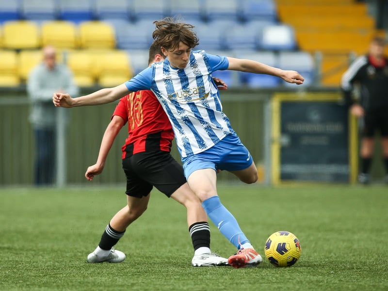 Action from Fareham Town Creeksiders v United Services Portsmouth Royals in the under-15 Vernon Stokes Challenge Cup Final
