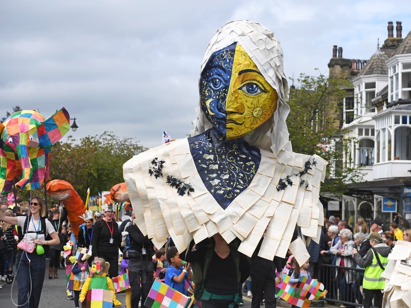 Pictured  the  Carnival Parade makes its way down The Grove, Ilkley.
