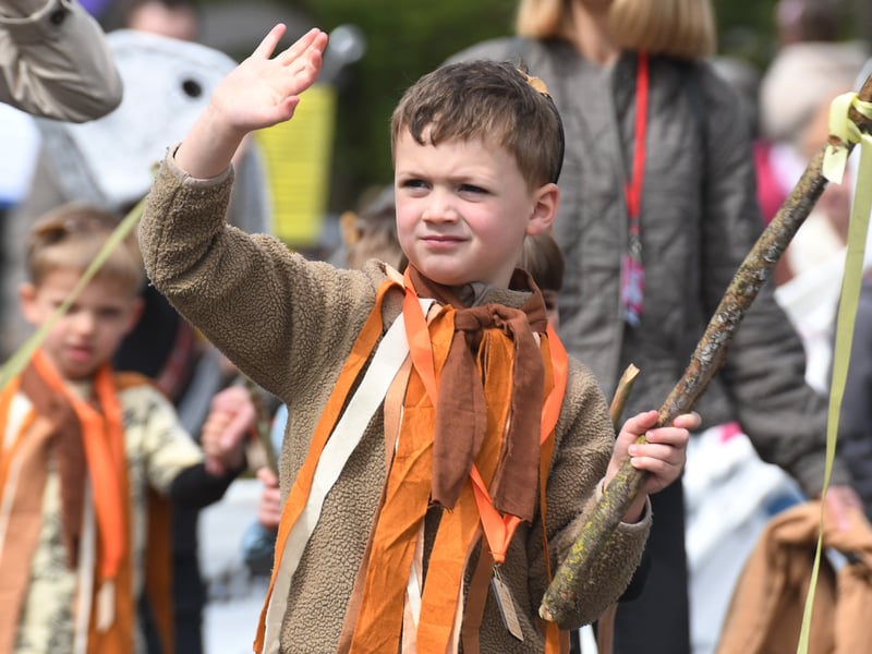 Children from local schools dressed up as their favourite literary character.