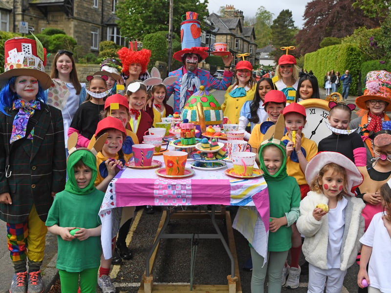 Pictured Moorfield School dressed as Alice in Wonderland taking part in the Carnival Parade.