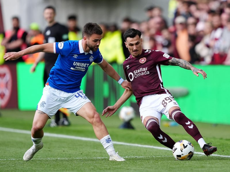 Played well in the first half as Rangers controlled the match. Fell out of it in the second period when Hearts asserted themselves. Sacrificed for more attacking players on 75 minutes. 6
