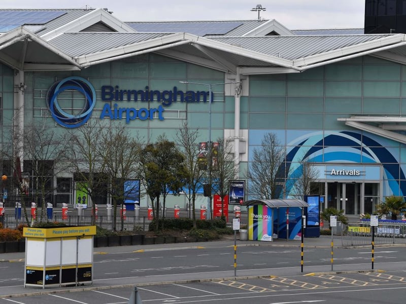 Birmingham Airport was second worst for flight punctuality, with an average delay of 18 minutes and 42 seconds.