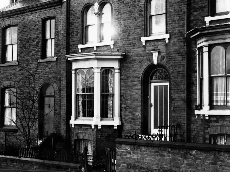 A large terraced house on Hyde Park Road pictured in December 1972.