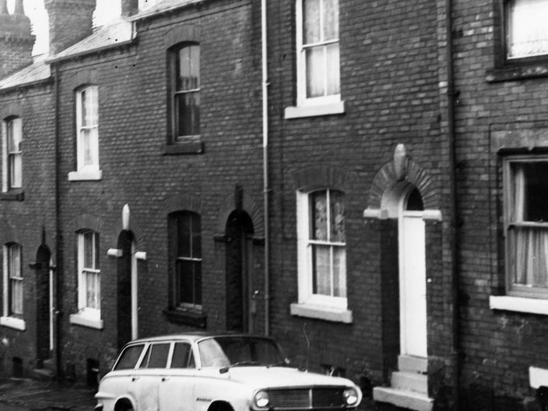 Holderness Terrace  is a row of through, red brick terraced homes running between Queens Road, off camera, left, and Kings Road, off camera, right. This was one of a series of short streets between the two roads, and the names of the streets on either side were Howden Grove and Holderness Street. Queens Road and Kings Road are located off Alexandra Road. Pictured in  December 1972.