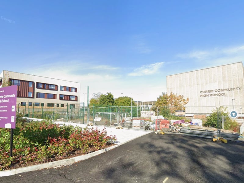At Currie Community High School 56 per cent of pupils gain at least five Highers. Around 8.9 per cent of the school's 901 pupils are classed as 'deprived'.