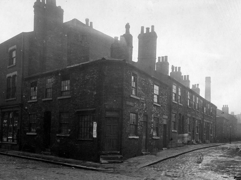 Well Street looking from Wellington Lane in February 1930.