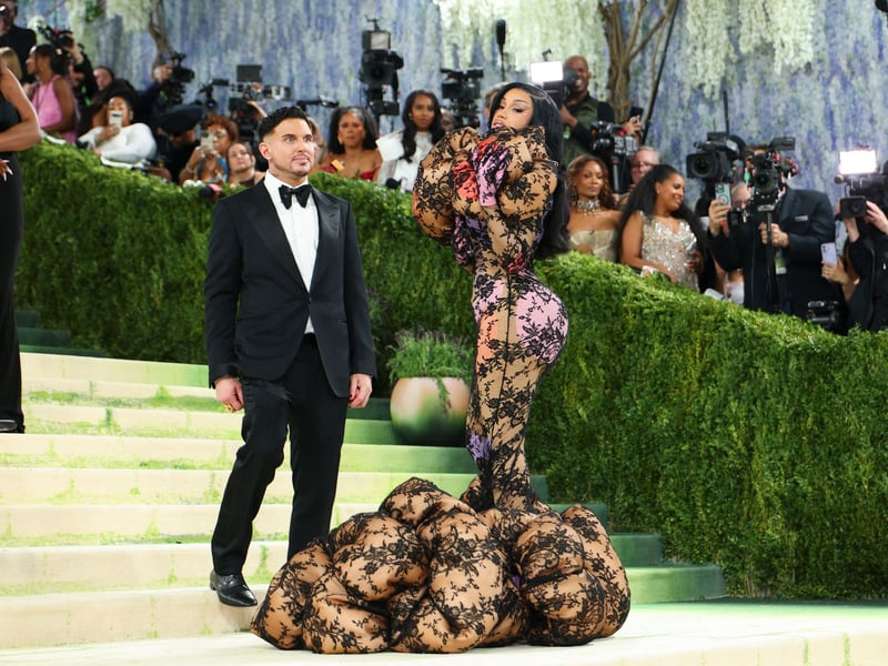 Cardi B wore a unique Marc Jacobs look to the 2026 Met Gala.