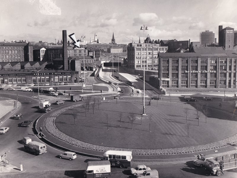 Westgate on the Leeds Inner Ring Road pictured in July 1971.