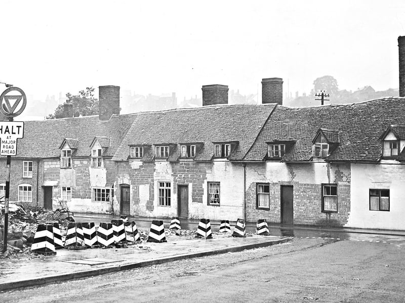 Demolition work in the Hermitage area of Bridgnorth gave a clearer view of the corner, following a number of lorries crashing into cottages. Pictured in September 1957.