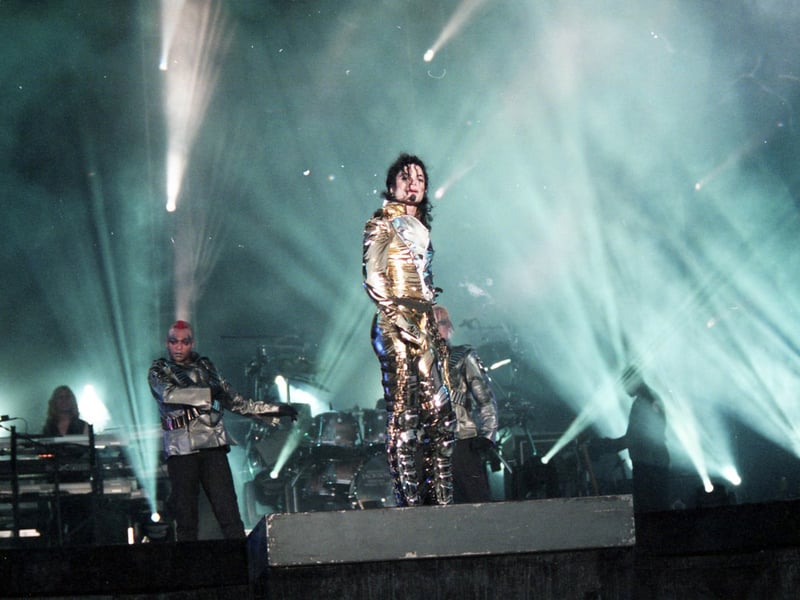 Michael Jackson at Don Valley Stadium, Sheffield, July 10, 1997