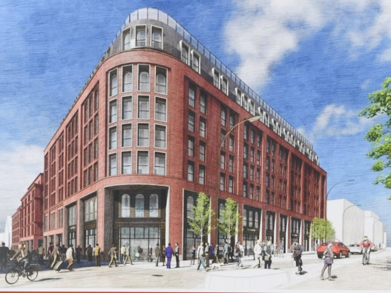 Artists impression of what the site will look like after development.