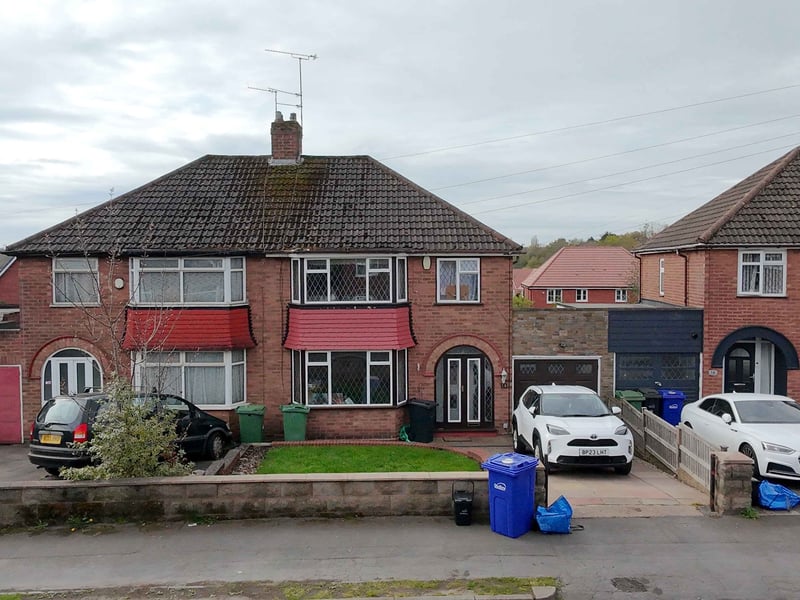 Located in Coseley, this is a traditional three-bedroom, semi-detached house that needs modernisation throughout, with a £69,000+ guide price. There is a hall, reception room, extended kitchen-diner and utility room downstairs, and the bedrooms and bathroom upstairs, with gas central heating and double glazing. There are front and back gardens, plus a driveway and garage.