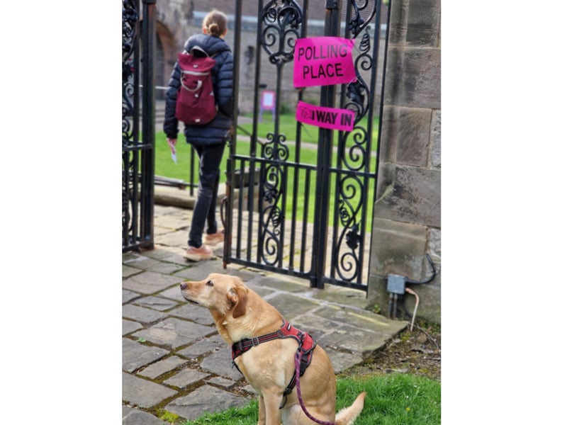 Milly at Reid Memorial Church Hall, West Savile Terrace, in Edinburgh - in the Edinburgh Southern constituency.