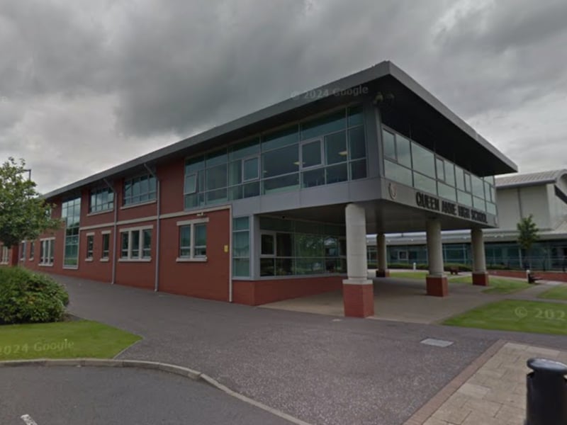 Completing the top three best performing secondaries in Fife is Dunfermline's Queen Anne High School, where 44 per cent of school leavers can boast a minimum of five Highers. Around 14.6 per cent of pupils at the school are considered to be 'deprived'.