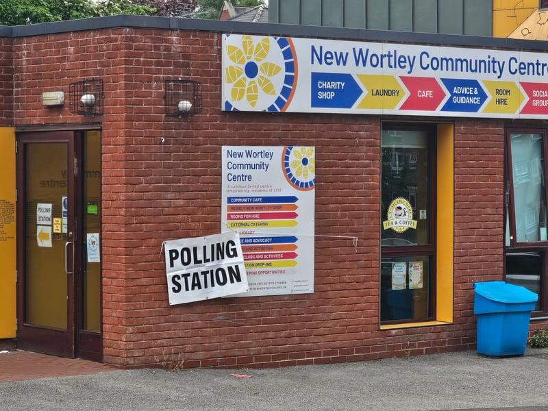 Those around the New Wortley area are heading to the community centre to register their local election vote.