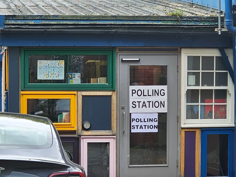 The polling station at New Wortley Community Centre
