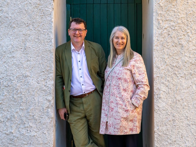 Architect Ciaran O’Brien from OBFA and his wife Susan McHugh.