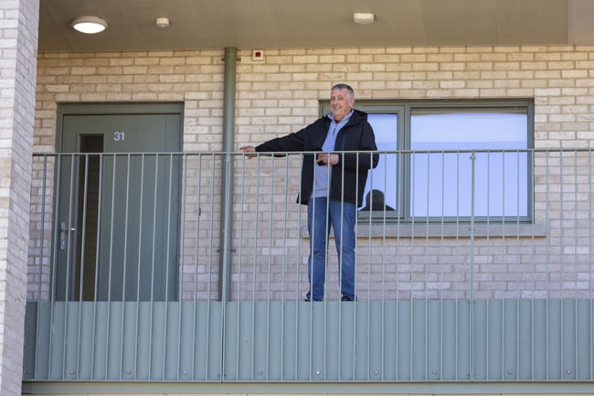 Martin Lawless delighted with his new home on the former Portlaoise Convent site.