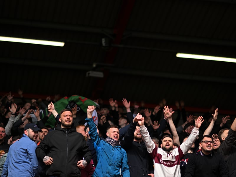 Average away attendance: 958.