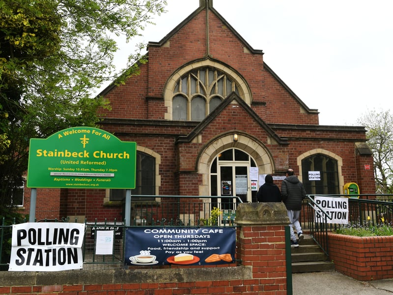Stainbeck Church, also the site of a community cafe, throws its doors open for voters to cast their ballot today.