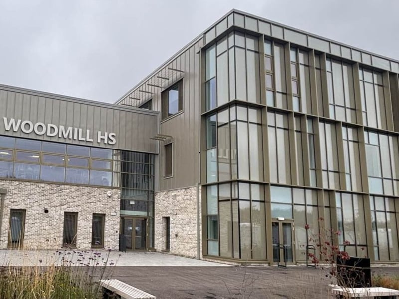 A total of 42 per cent of pupils leave Dunfermline's Woodmill High School with at least five Highers under their belts. 19.4 per cent of the school's 1,482 were classed as 'deprived'.