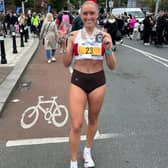 Maebh Brannigan  of Galway City Harriers, who finished second in the Dublin Half Marathon.