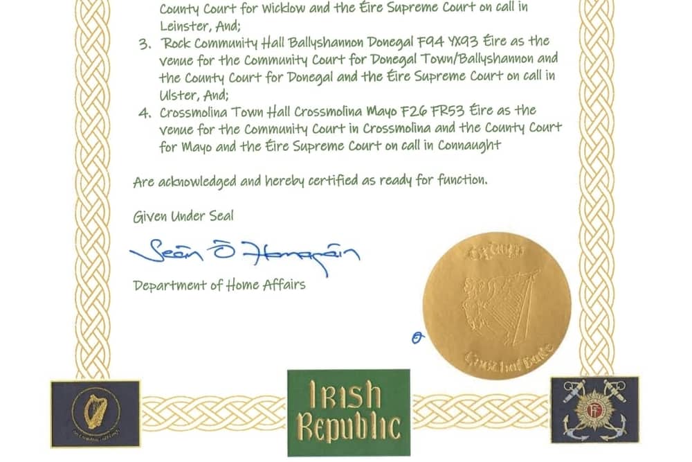 IRB courts declaration 