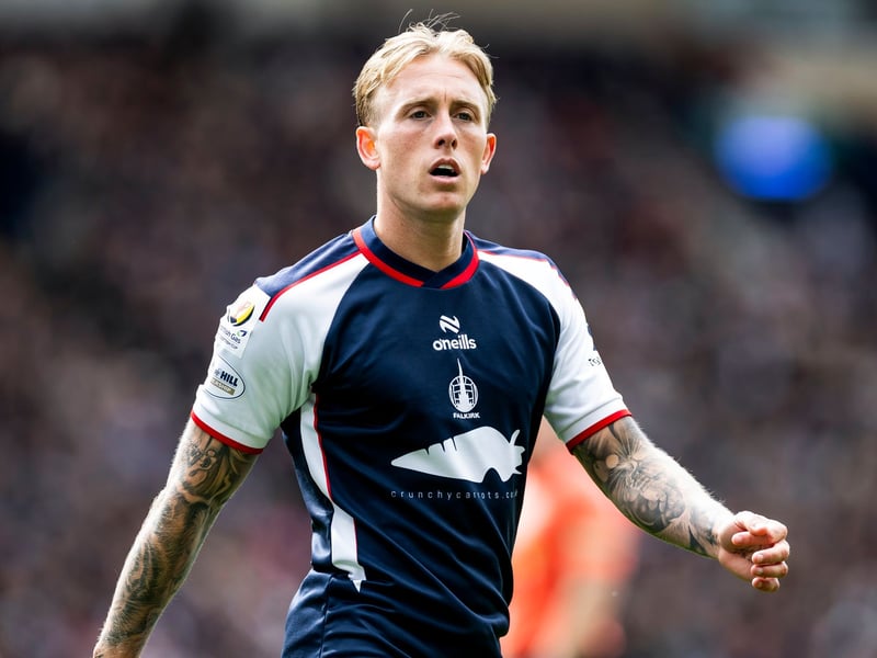 Falkirk's player of the year has been a real creative force from the wing this season, with a total of 15 goal contributions. Tipped by some for international recognition, his tally of 50 chances created and 1.9 chances created per game make for impressive reading, with 30 per cent of these classified as big chances.