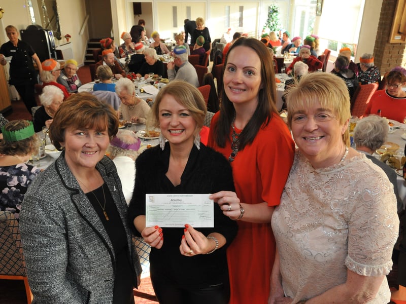 Back to 2017 when the Happy At Home Christmas party was held at South Shields Golf Club.
Pictured were John Lewis Eldon Square partner Andrea Ford, centre, with Cllr Tracey Dixon, left, and Happy at Home's Mim Reay and Margaret Stephenson-Gray, right,.
