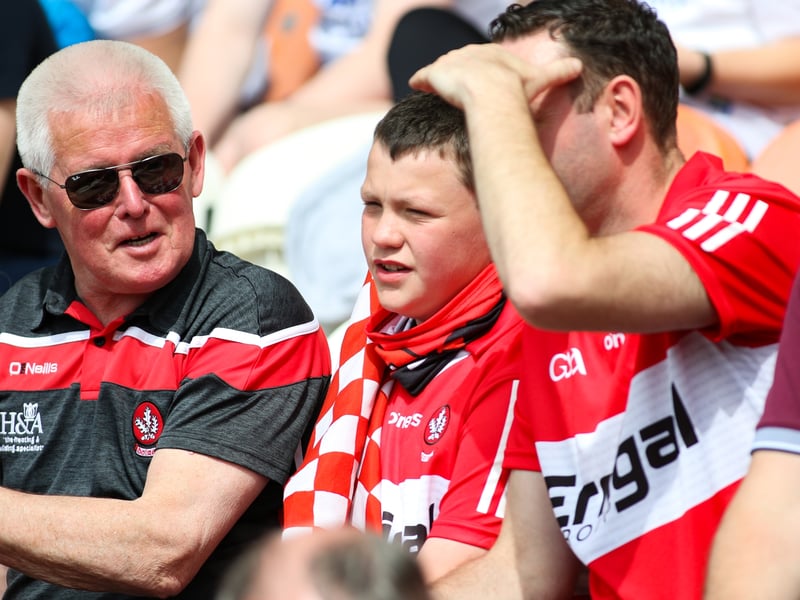 Derry footballers enjoyed another outstanding win on Sunday afternoon, beating Monaghan in Armagh to reach their first Ulster SFC final since 2001. Were you there? See if our photographer spotted you by clicking Next.