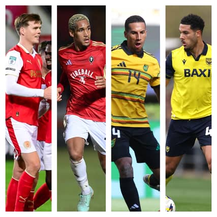 From left to right: Sean Raggett, Haji Mnoga, Isaac Hayden and Myles Peart-Harris are all set to be free agents this summer.
