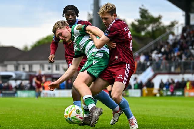 Conor McCormack was pressed into an emergency centre-back role for the home side.